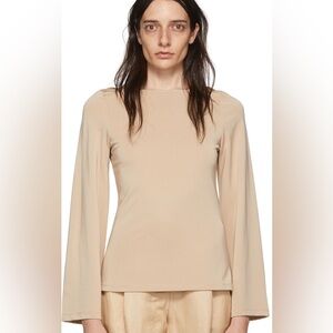 Designer boat neck top